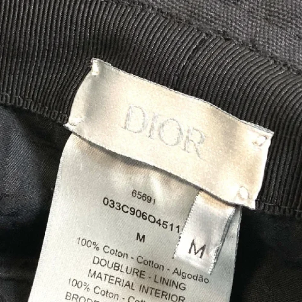 Dior Vintage Pre-owned Cotton hats Black Dames