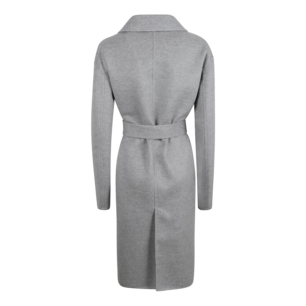 Fabiana Filippi Wol Kasjmier Basic Topcoat met Zelfriem Gray Dames