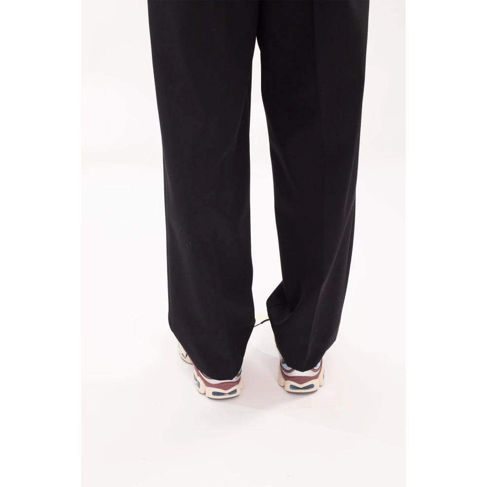 Magliano Geplooide Broek met Zijrits Black Heren