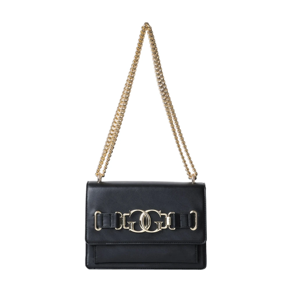 Gaëlle Paris Zwarte Double G Schoudertas Trendy Black Dames
