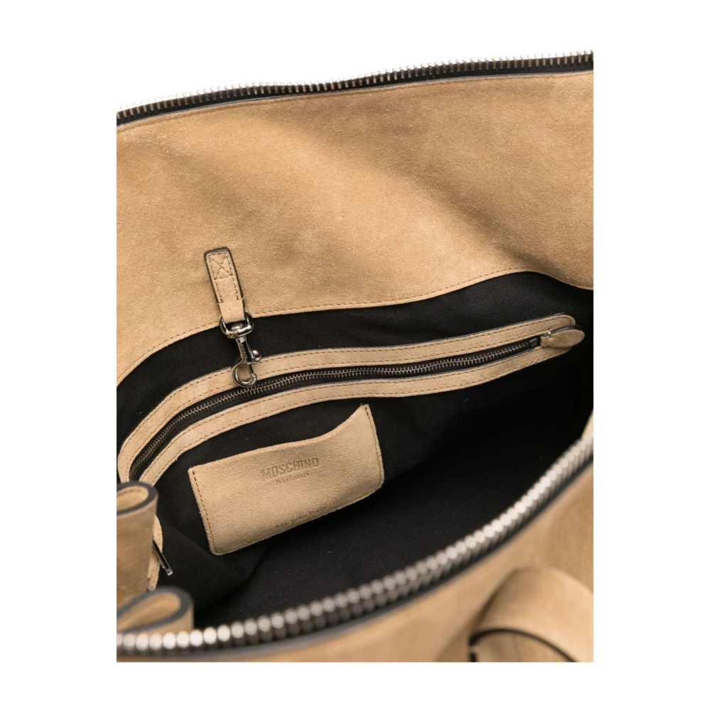 Moschino Beige Top Handvat Schoudertas Beige Heren