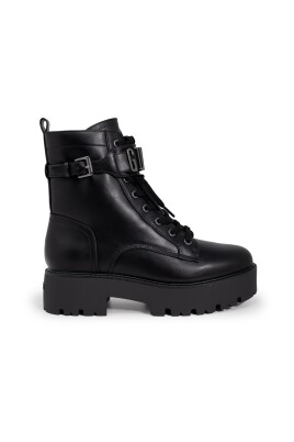 black-lace-up-polyurethane-boots