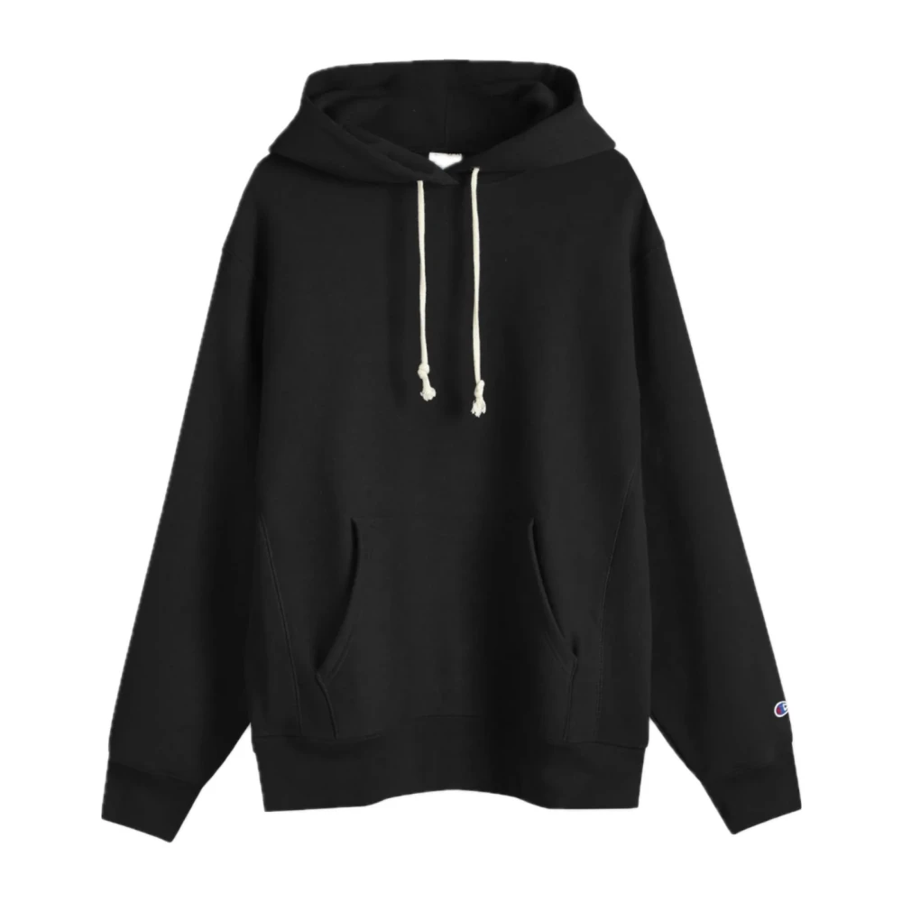 Champion Geborstelde Fleece Hoodie Black Heren