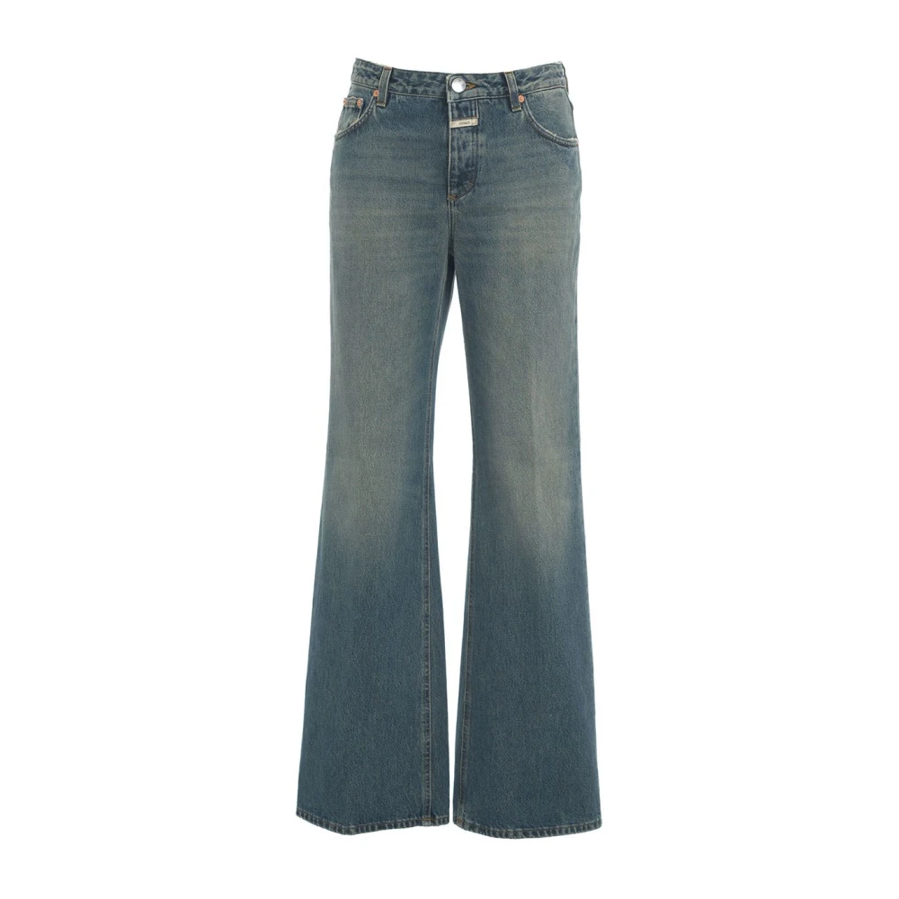 Closed Vernietigde Wide Leg Jeans Gillan Blue Dames