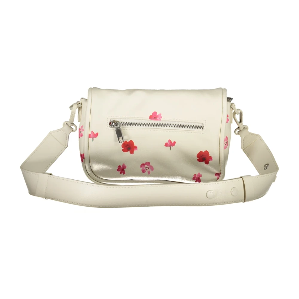 Desigual Witte Schoudertas met Kettingband White Dames
