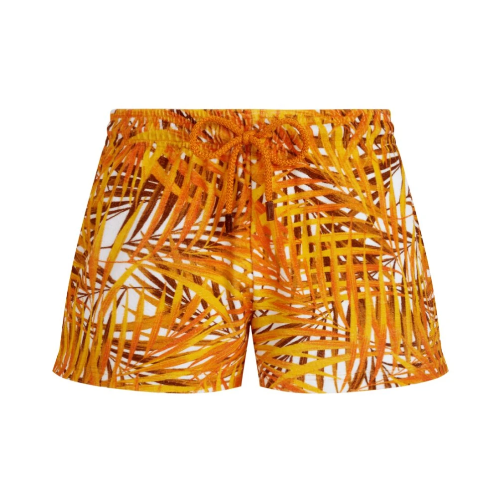 Vilebrequin Palmbladeren Badstof Shorts voor Dames Orange Dames