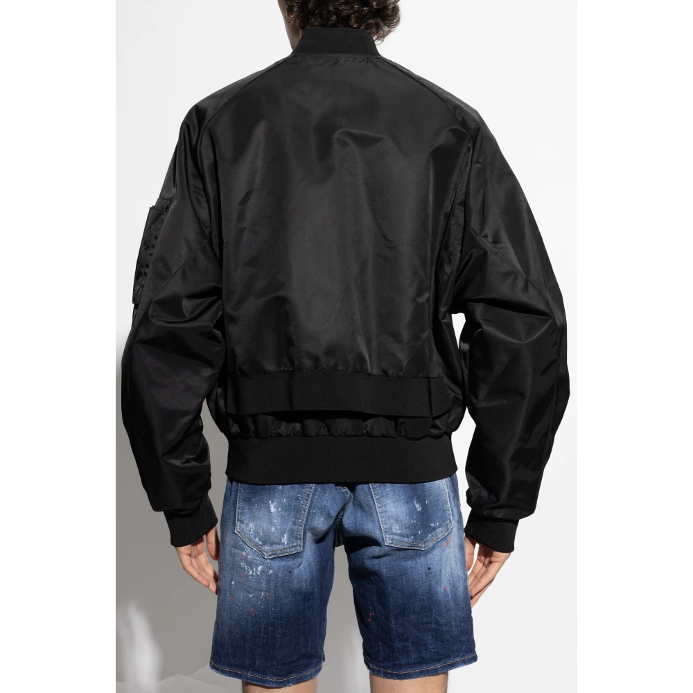Dsquared2 Bomberjack met vintage-effect Black Heren