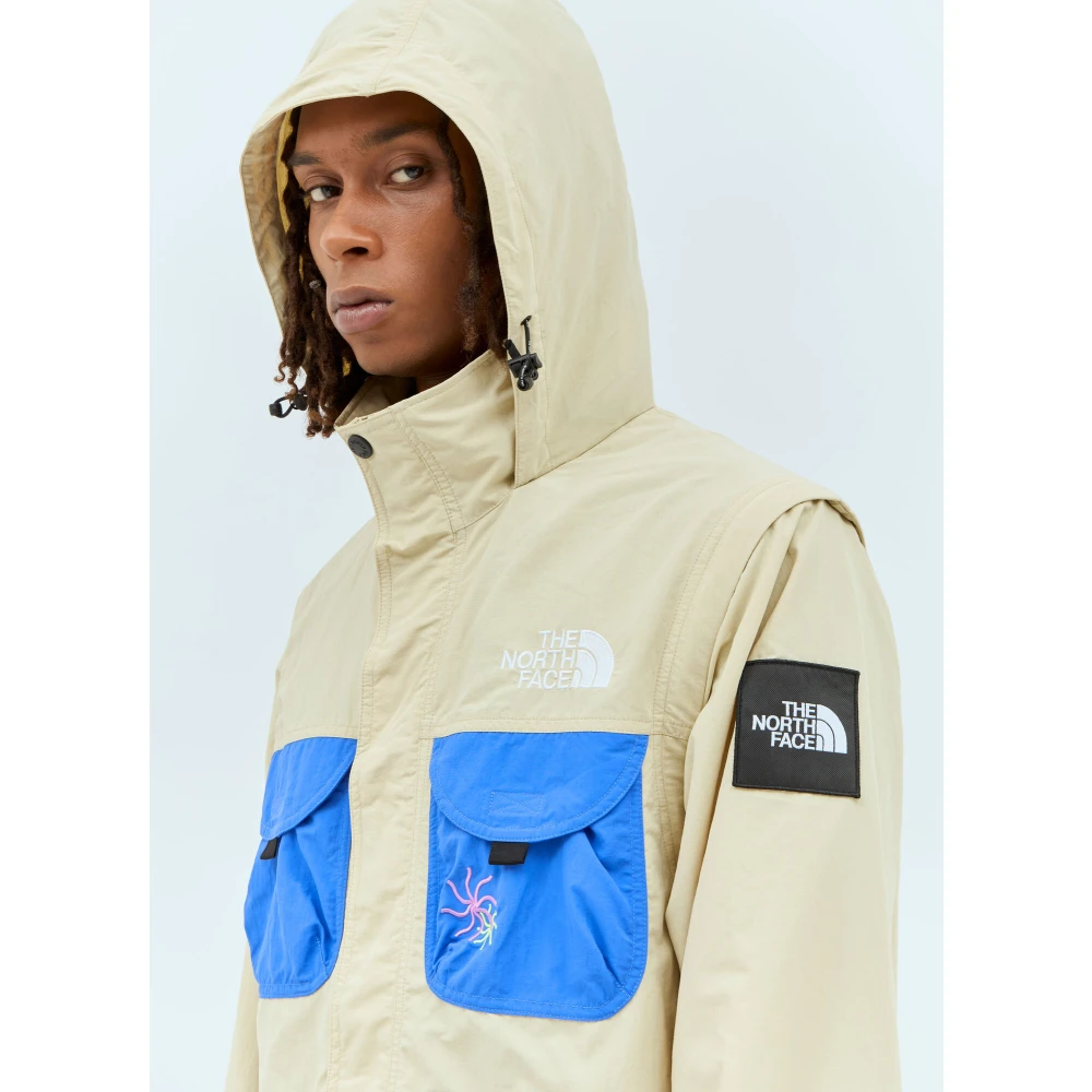The North Face Omkeerbare Cargo Jas met Contrastzakken Beige Heren