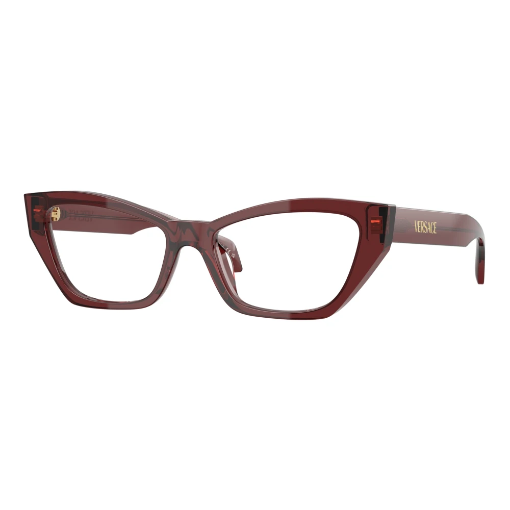 Versace Red Woman Ve3373u 5512 Optical Frames Acetate Cat Eye Normal - Image 3