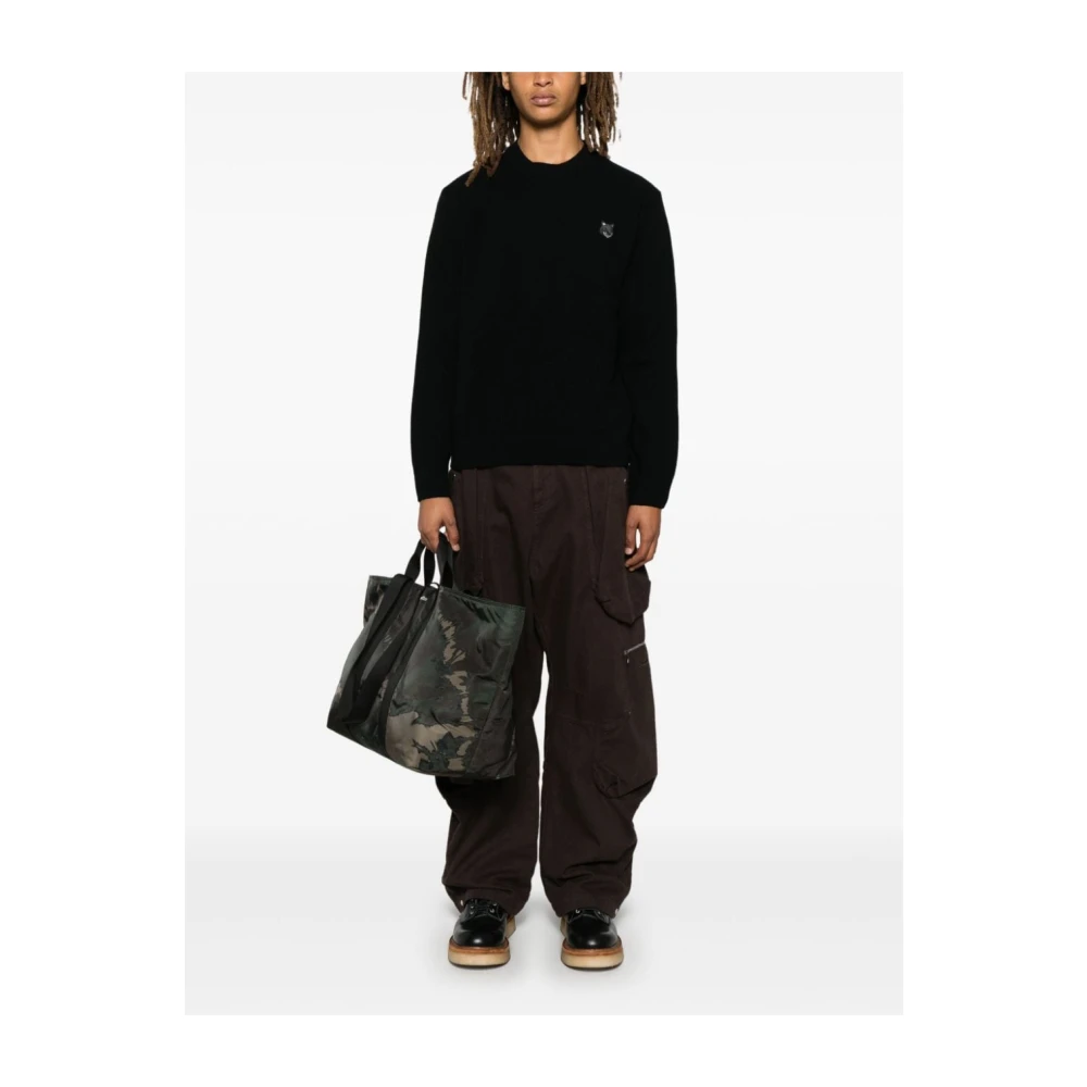 Maison Kitsuné Zwarte Sweatshirt voor Meisjes Black Dames