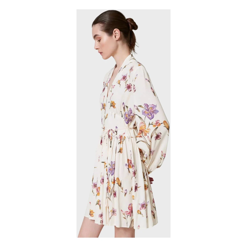Twinset Bloemenprint overhemdjurk Multicolor Dames