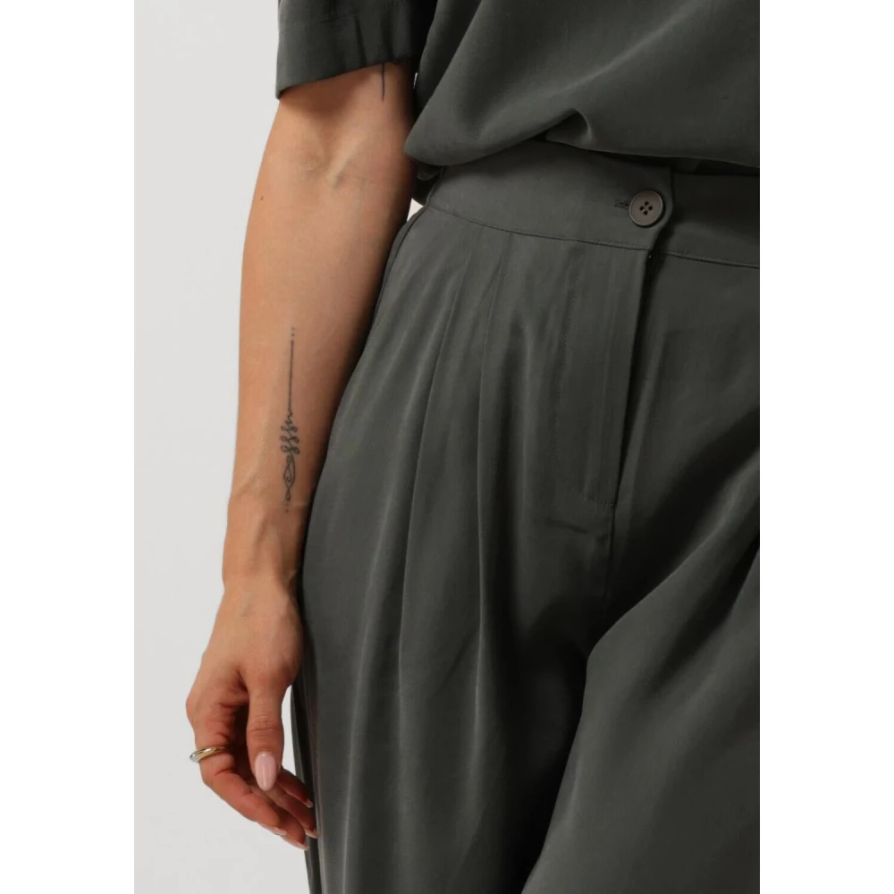 Modström Fanyamd wijde broek Green Dames