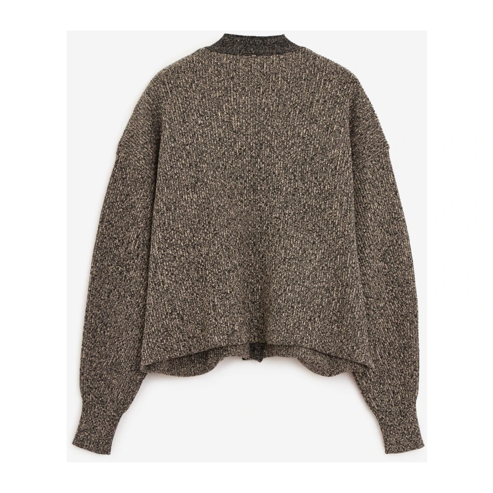 SPORTMAX Stijlvolle Gebreide Cardigan Sweater Brown Dames