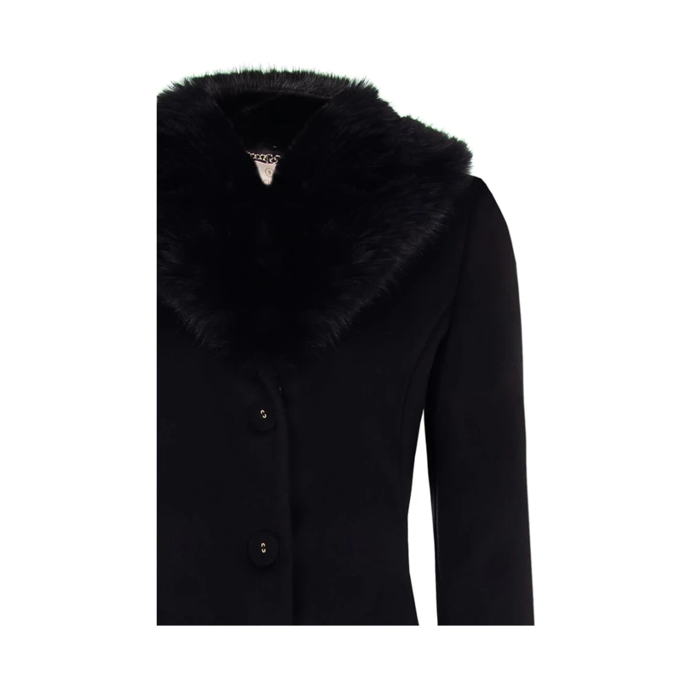 RINASCIMENTO Polyester Jas Herfst Winter Collectie Black Dames