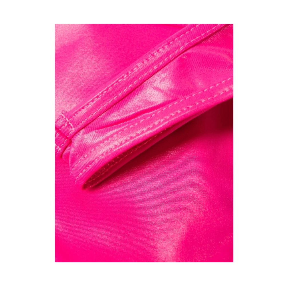 The Attico Fuchsia Roze Strandkleding met Geborduurd Logo Pink Dames