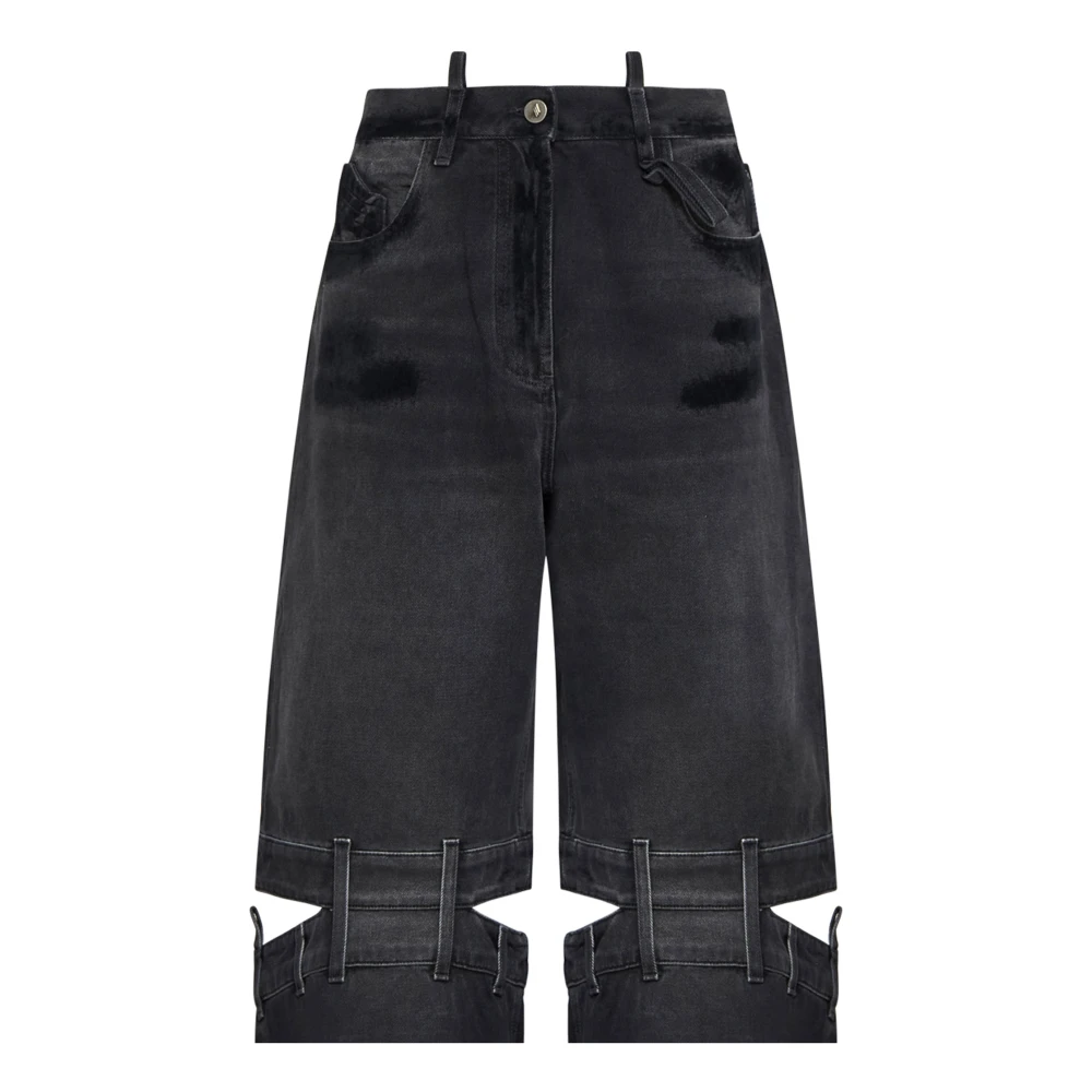 The Attico Zwarte Jeans voor Stijlvolle Look Black Dames