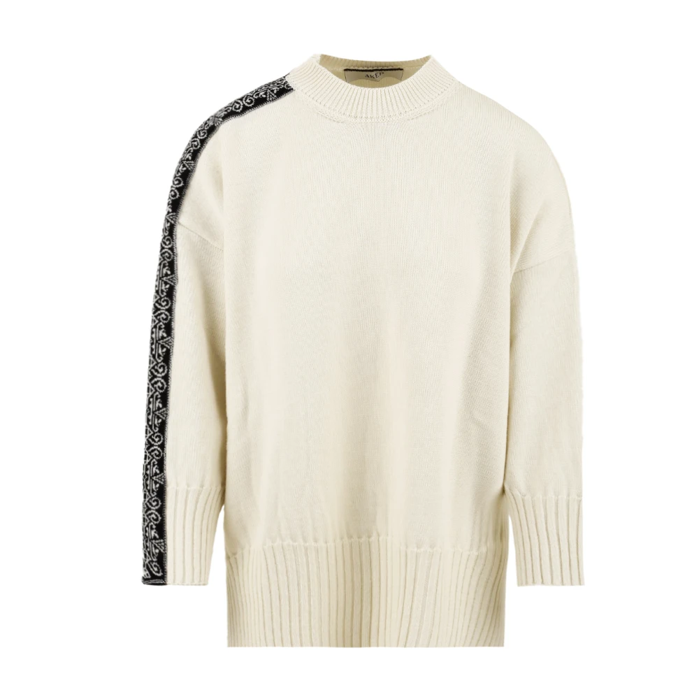 Akep Women's Beige Cream Jumper Collection - Round-Neck Knitwear - S - Knitwear