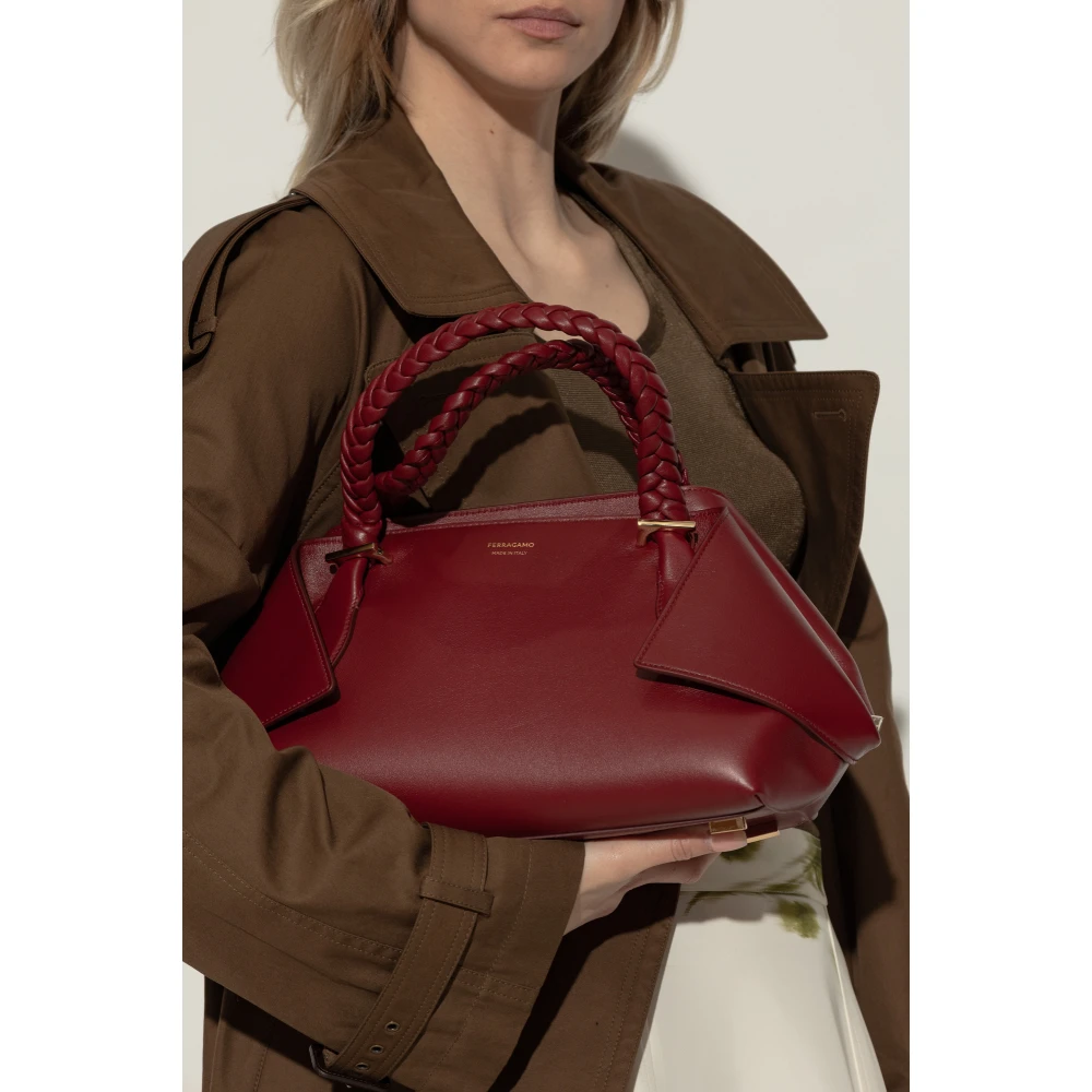 Salvatore Ferragamo Handtas Sjaal Red Dames