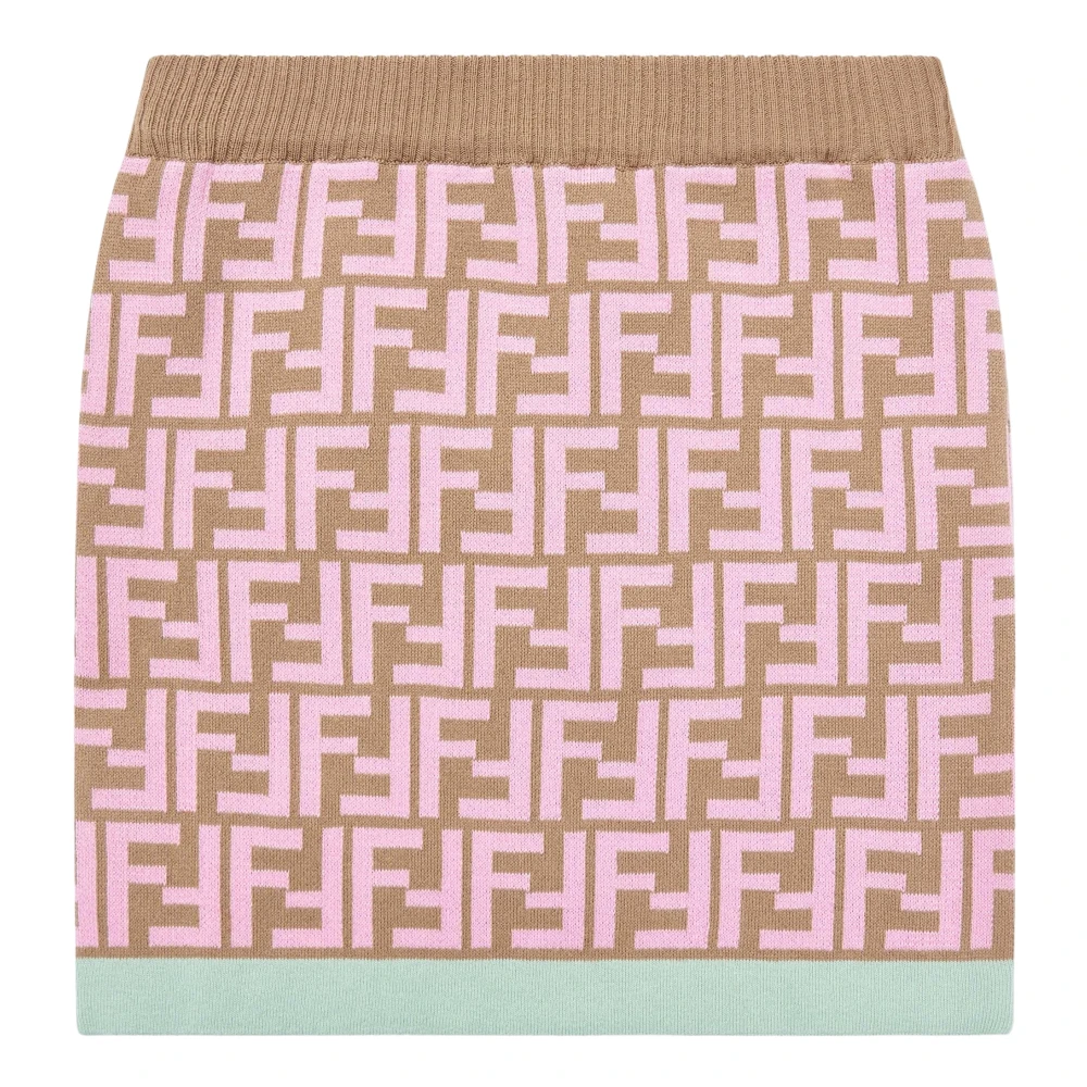 Fendi Girls Multicolor Kids Skirts, 5 Y, Ff Monogram Skirt
