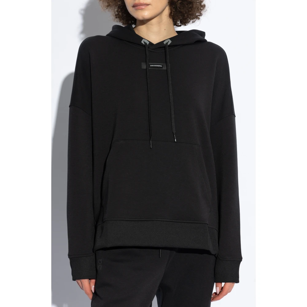 ON Running Hoodie Black Dames