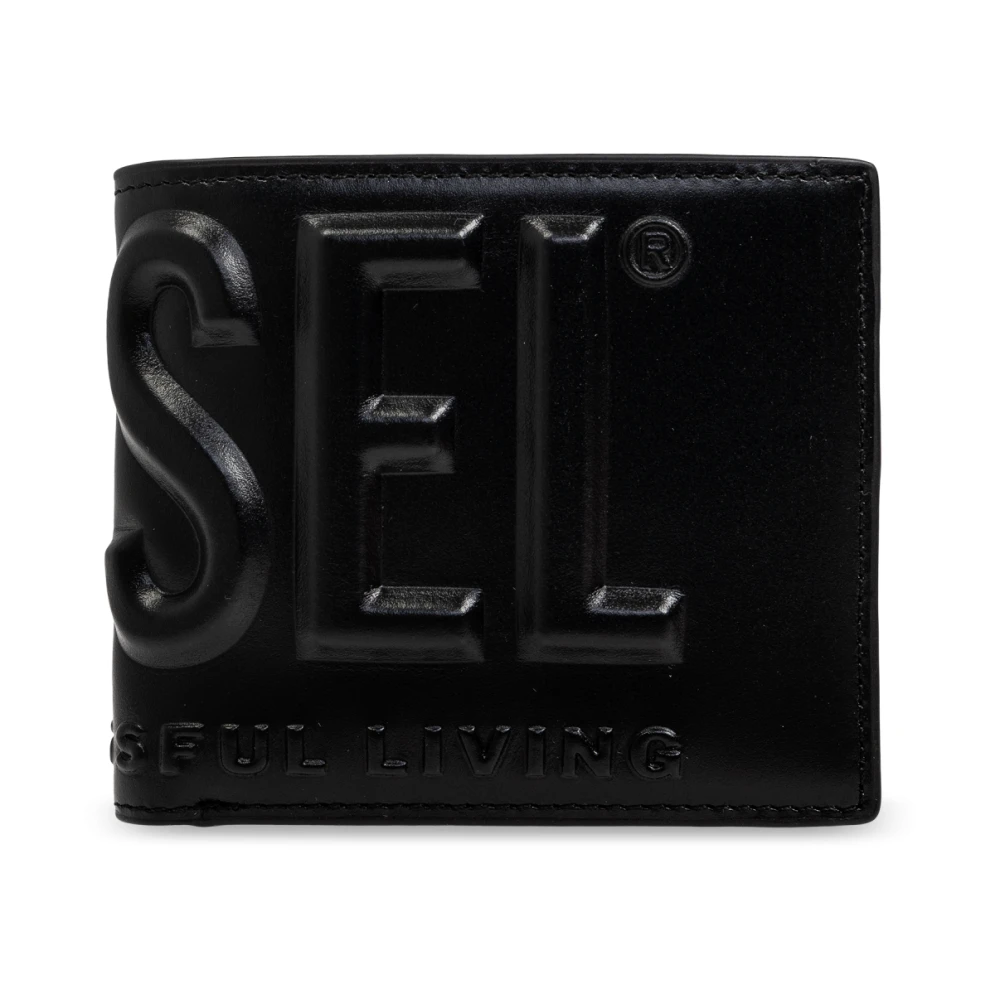 Diesel Plånbok med PC Monogram C logo Black, Herr