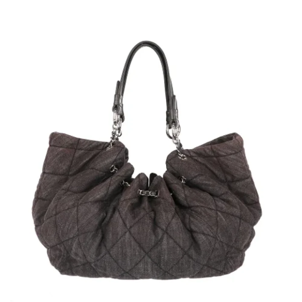 Chanel Vintage Pre-owned Denim chanel-bags Brown Dames