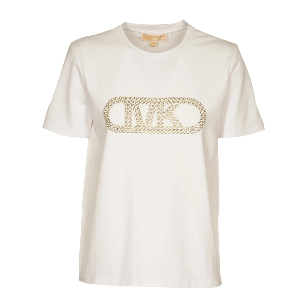 Michael Kors Witte Sweater met Grommet Empire Tee White Dames