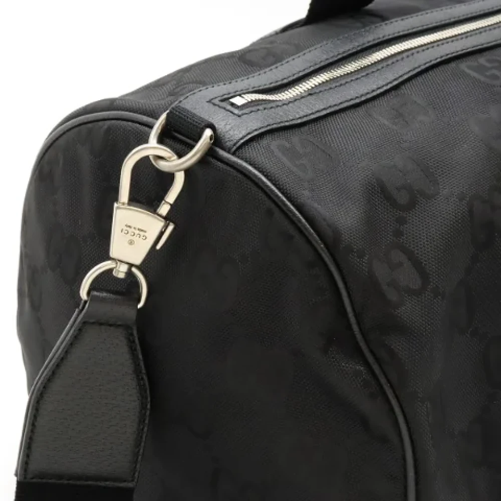 Gucci Vintage Pre-owned Canvas travel-bags Black Dames