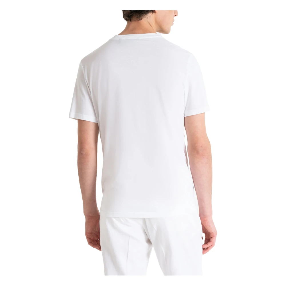 Antony Morato Casual Heren T-shirt Lente Zomer Collectie White Heren