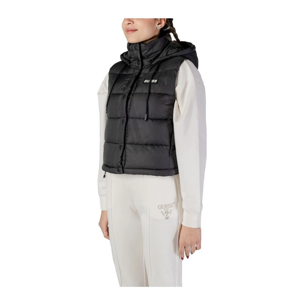 Guess Zwart Polyester Jas en Jas Black Dames