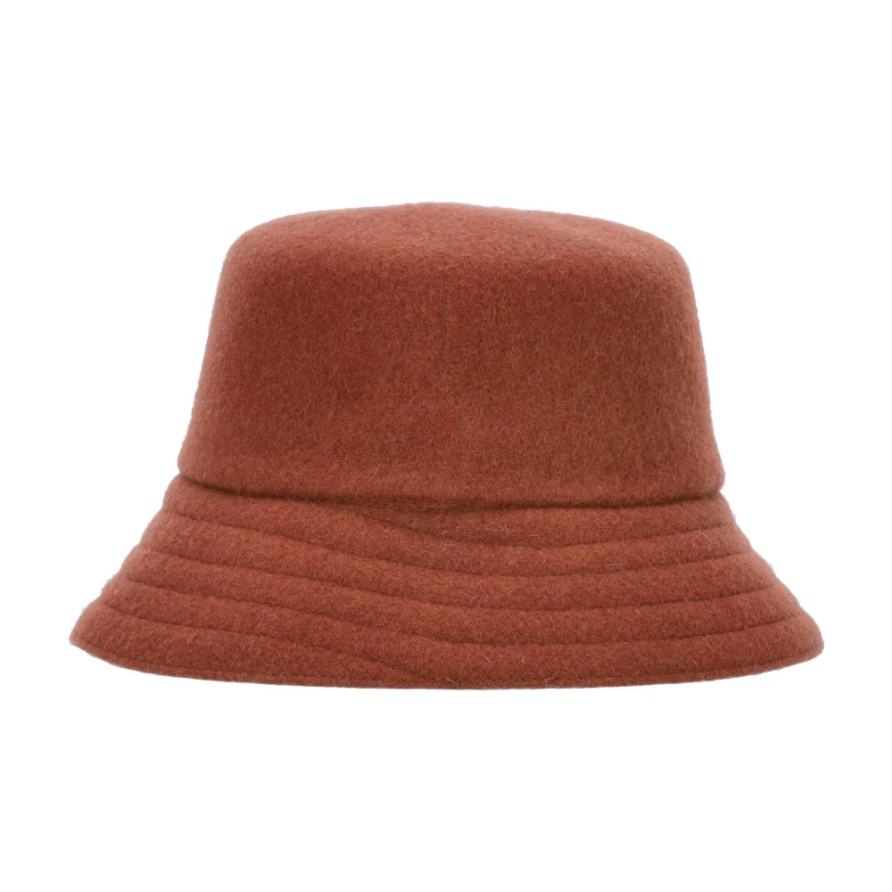 Kangol Mahonie Wollen Bucket Hoed Brown Heren