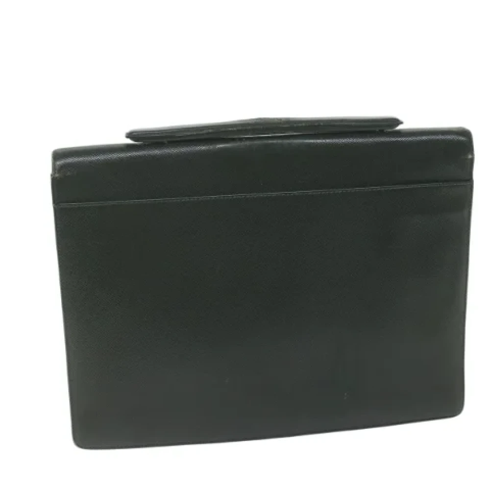 Louis Vuitton Vintage Pre-owned Leather briefcases Green Dames