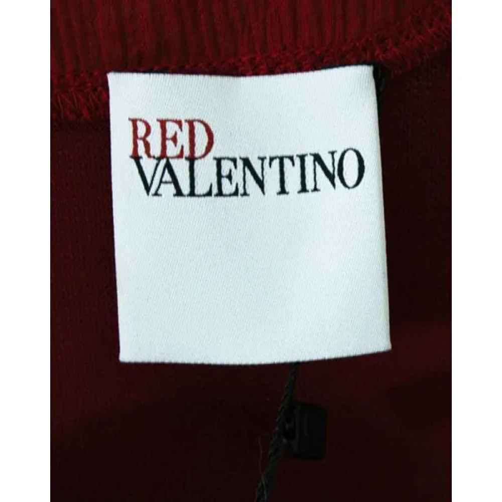 Valentino Vintage Pre-owned Polyester dresses Red Dames