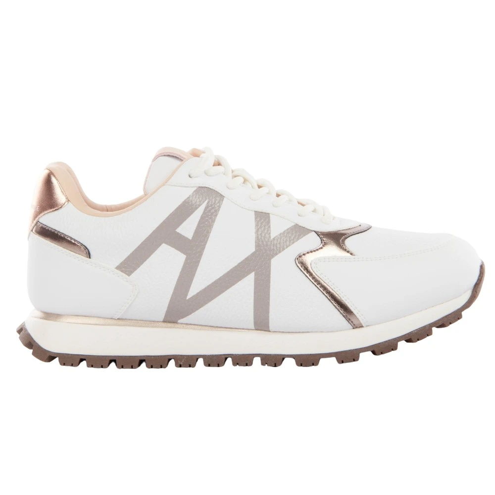 Armani Exchange Damen Weiß Schuhe, 38 Eugröße: