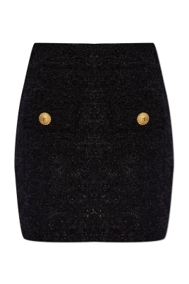 Glitter Knit Mini Skirt