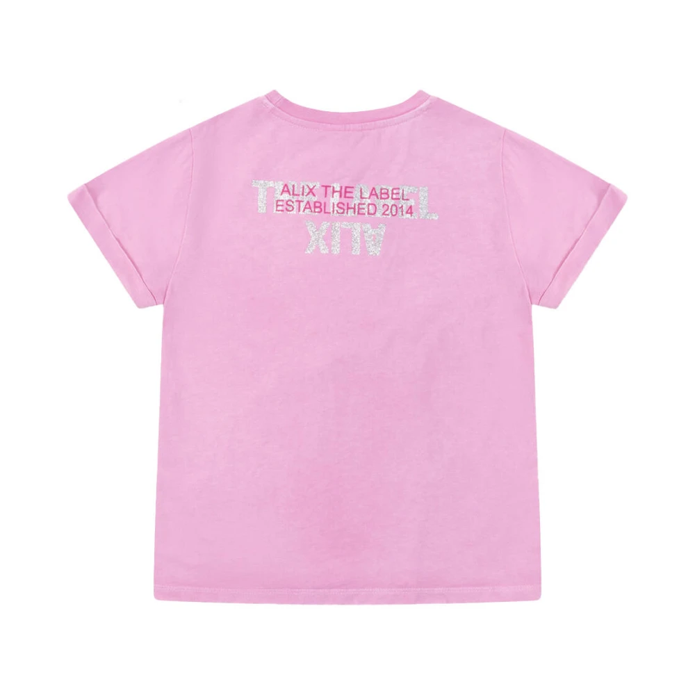 Alix The Label Kinderen Gebreid T-shirt Pink Dames
