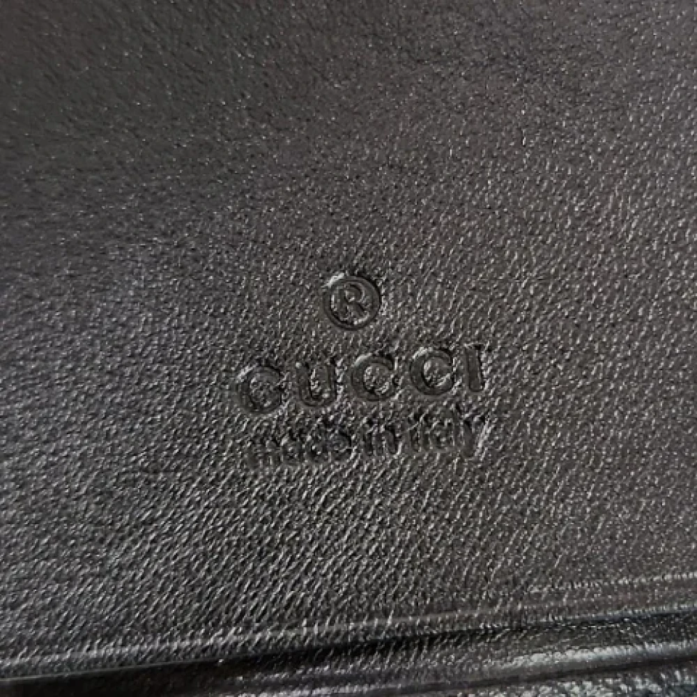 Gucci Vintage Pre-owned Leather key-holders Black Dames