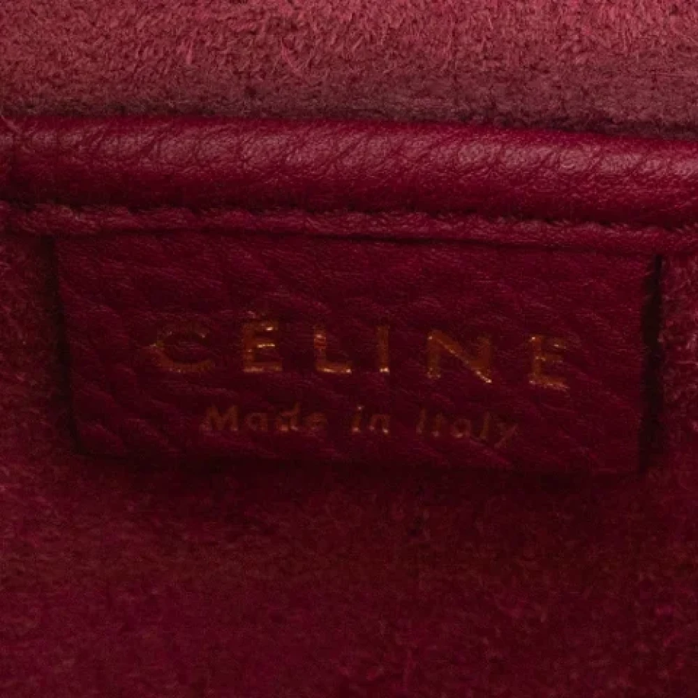 Celine Vintage Pre-owned Leather celine-bags Purple Dames