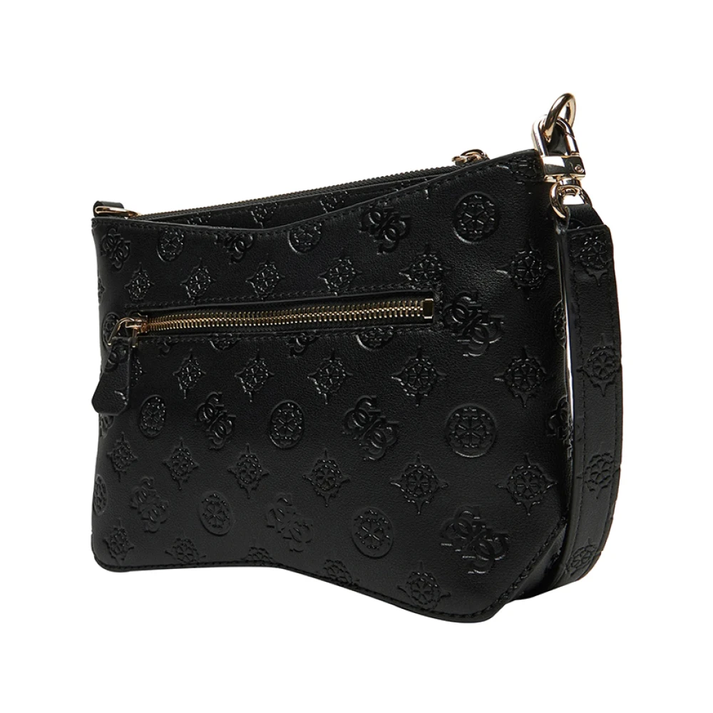 Guess Zwarte handtas met gouden details Black Dames