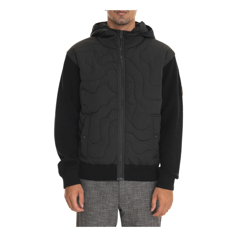 Boss Warme Winter Puffer Jas Black Heren