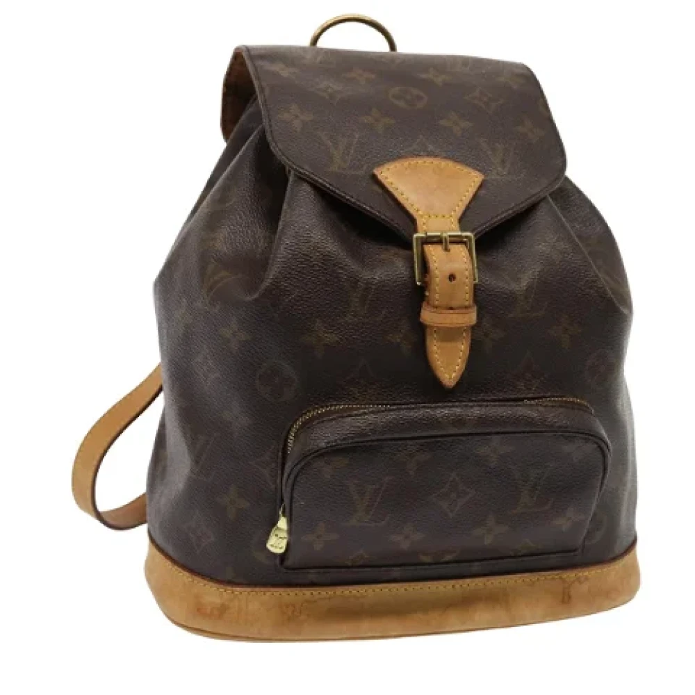 Louis Vuitton Vintage Pre-owned Canvas backpacks Brown Dames