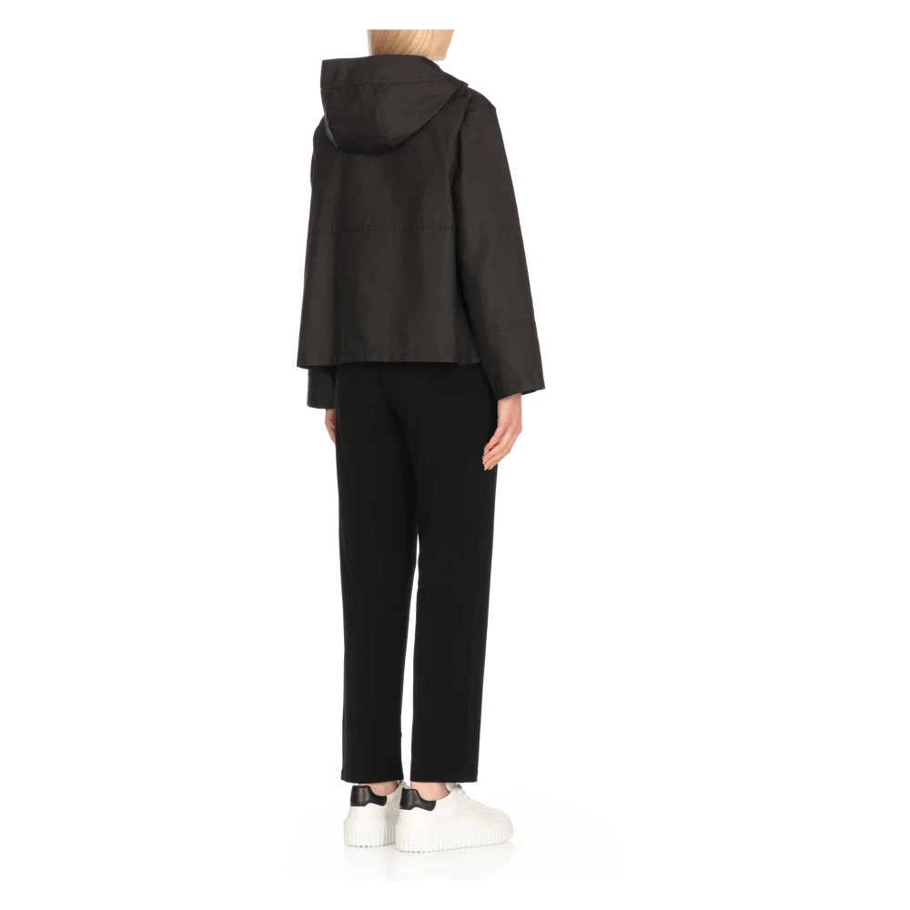 Fay Waterdichte parka met capuchon en zakken Black Dames