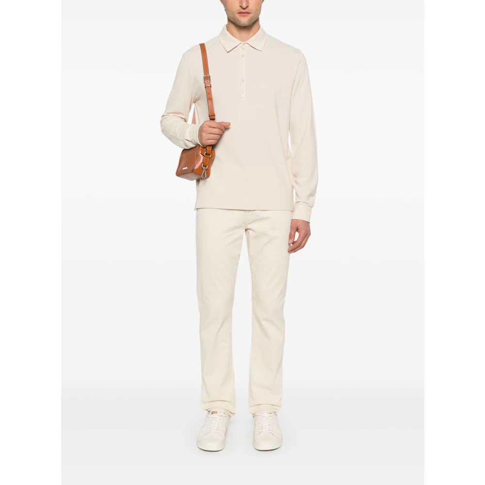 adriano goldschmied Slim Straight Jeans Beige Heren