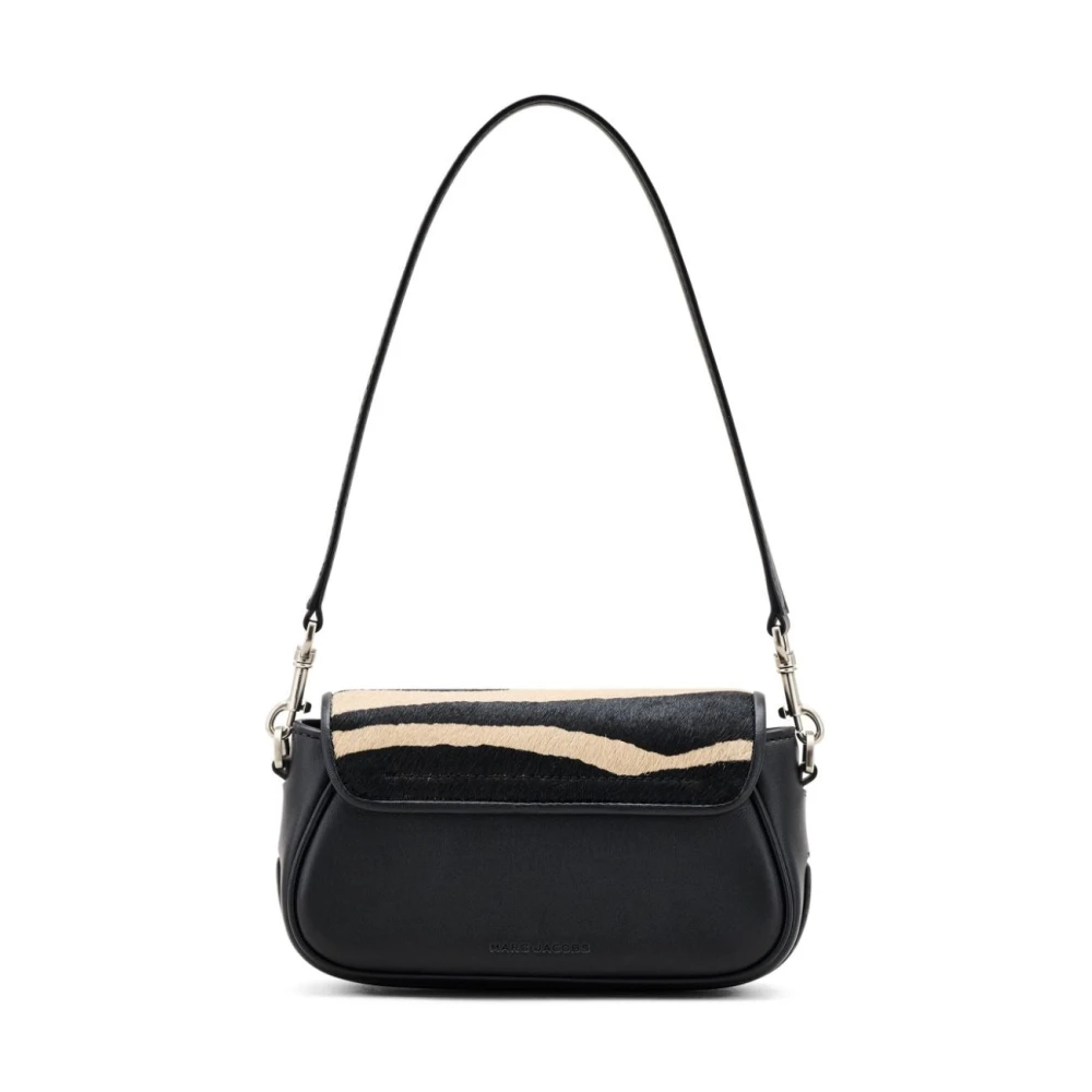 Marc Jacobs Zebra Haircalf Clover Schoudertas Black Dames