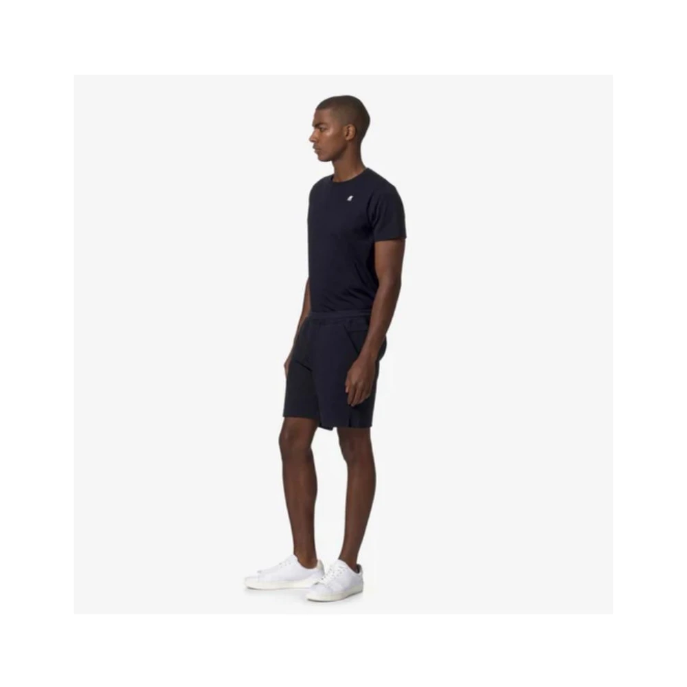 K-way Katoenen Bermuda Shorts met Logo Patch Beige Heren