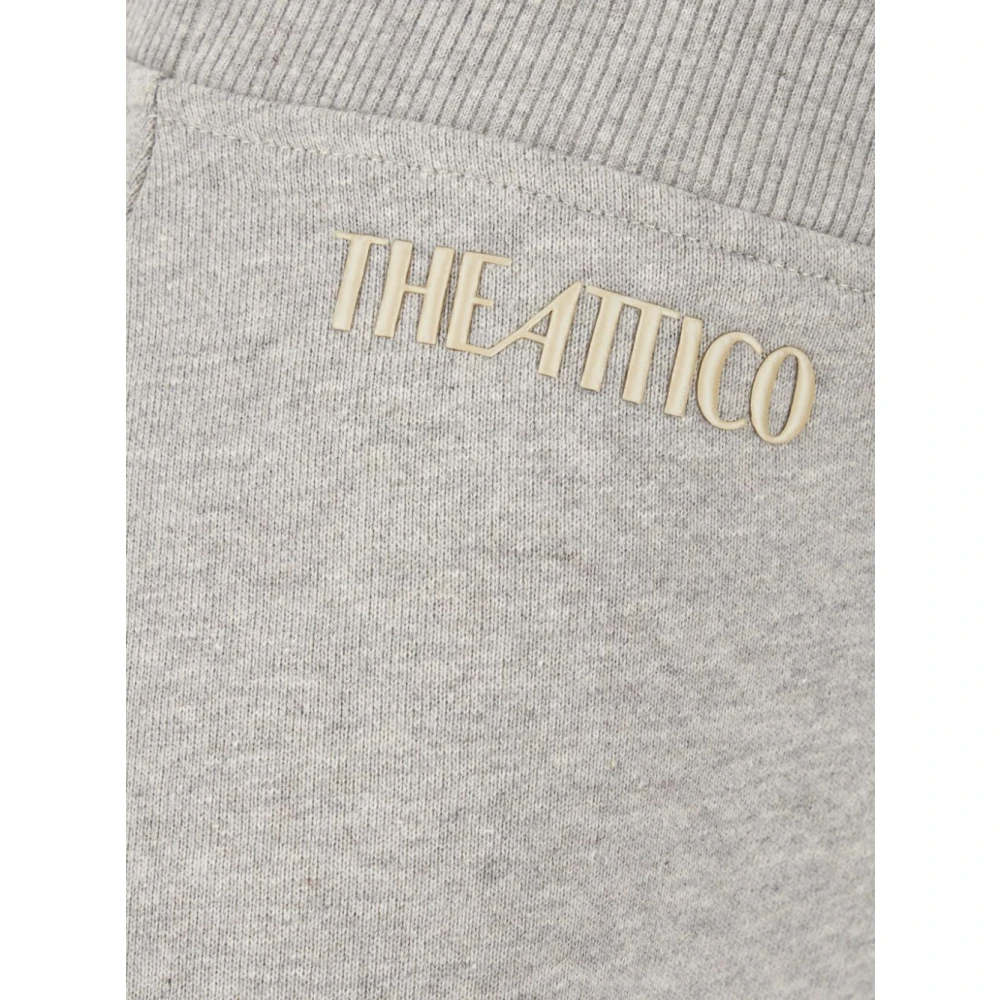 The Attico Grijze Slip-On Asymmetrische Zoom Rok Gray Dames