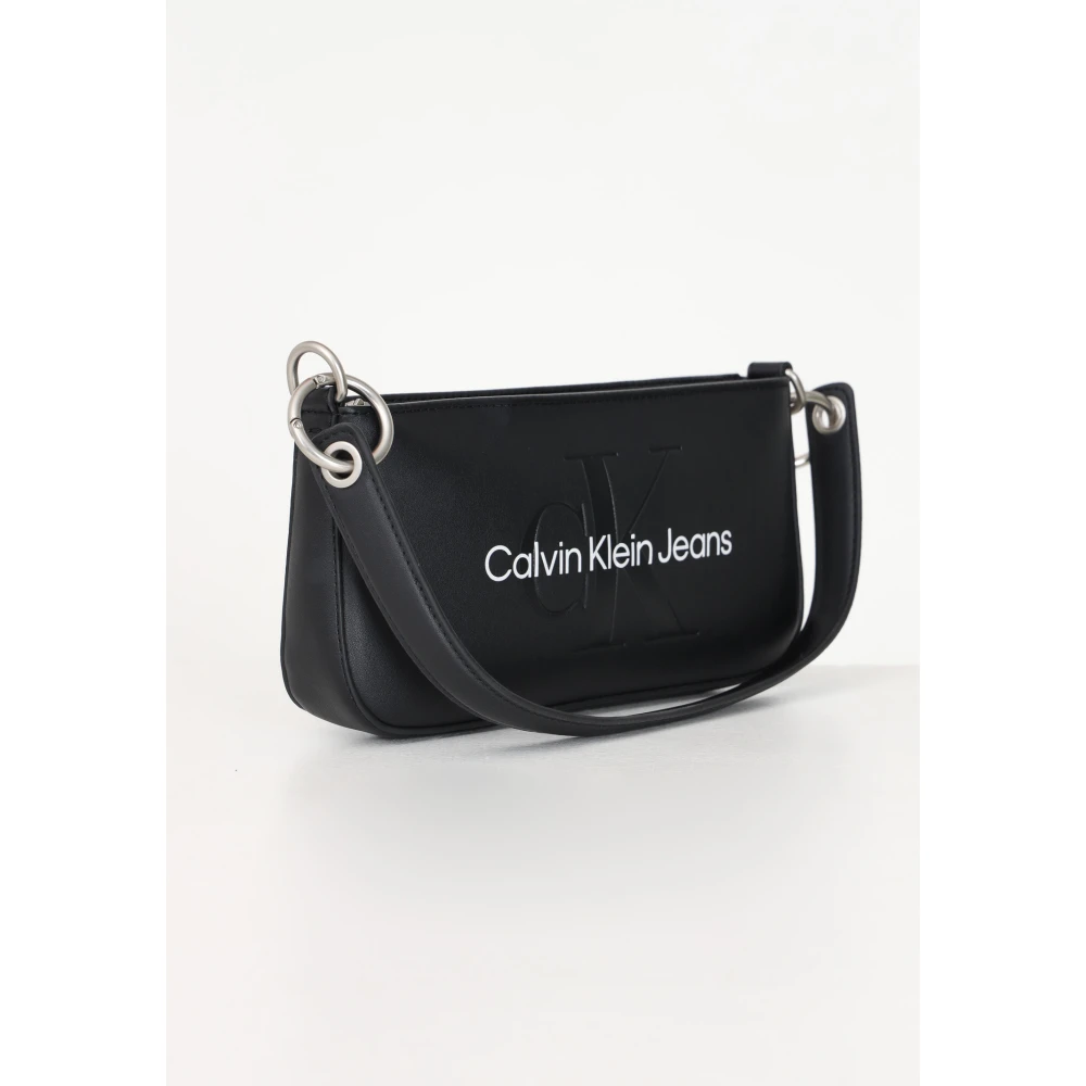 Calvin Klein Zwarte Schoudertas Dames Tas Black Dames
