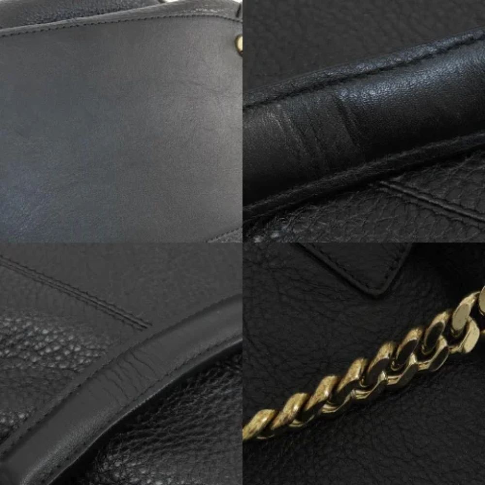 Jimmy Choo Pre-owned Leather shoulder-bags Black Dames