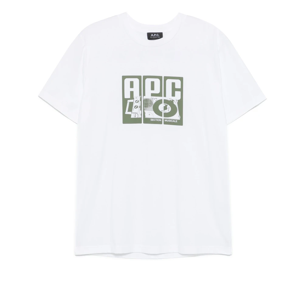 A.p.c. Witte T-shirts en Polos White Heren