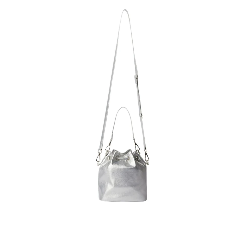 Msgm Bucket tas met gewatteerd logodetail Gray Heren